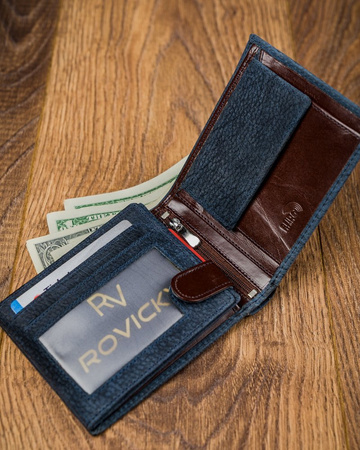 Bunte Herren Geldbörse aus Echtleder – Forever Young