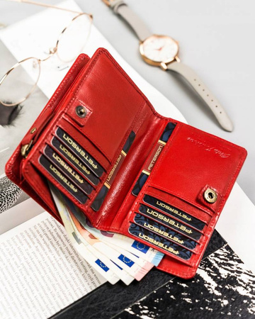 Große Damen Geldbörse aus Leder mit RFID-Schutz – Peterson