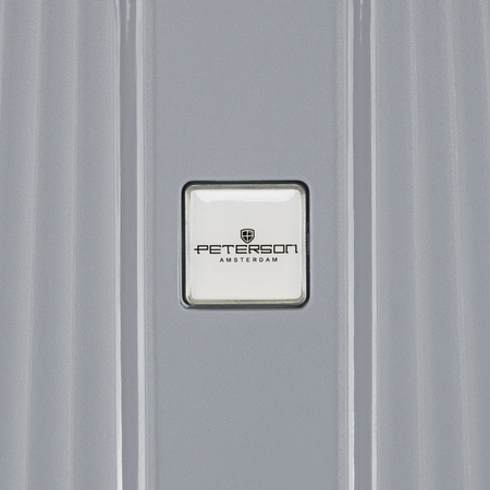 Peterson Koffer-Set aus ABS-Kunststoff in Grau