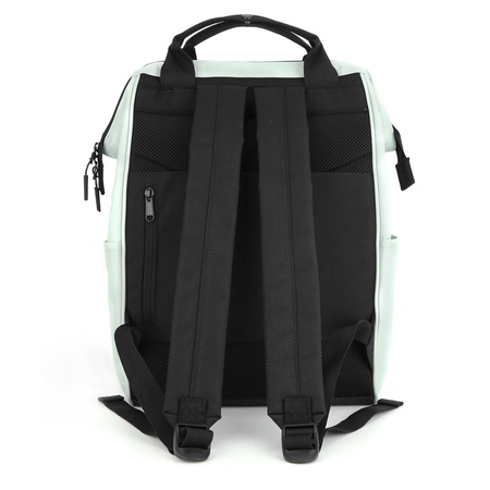 Geräumiger A4 Rucksack mit Tasche in Mint – Himawari