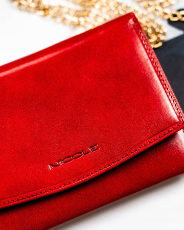 Elegante, große Damen Geldbörse aus echtem Leder – Nicole