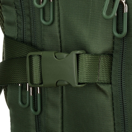 Grüner Reise-Rucksack mit Laptopfach und USB-Anschluss – Peterson