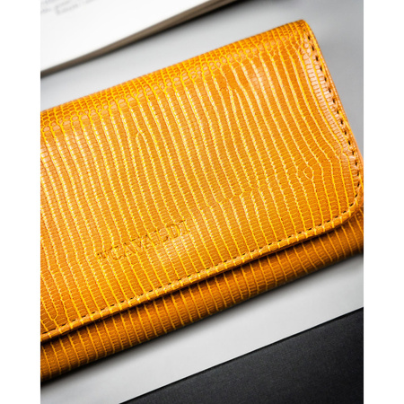 Große, braune Damen-Geldbörse aus Öko-Leder - 4U Cavaldi