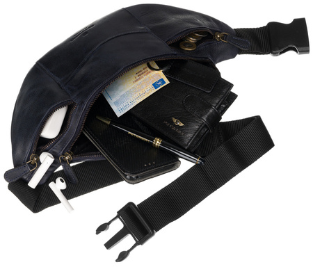 Städtische Herren Gürteltasche aus Echtleder – Peterson