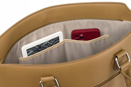 Stilvolle Damen Shopper aus Öko-Leder mit abnehmbarem Riemen – Rovicky