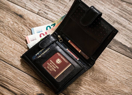 Vertikale Herren Geldbörse mit Druckknopf – Peterson