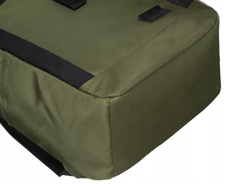 Geräumiger City-Rucksack im Rolltop-Design in Grün – Peterson