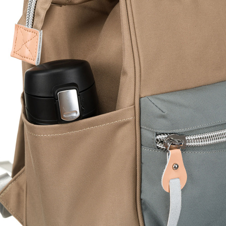 Zweifarbiger Damen Kabinenrucksack mit einem Fach und neun Taschen – Peterson