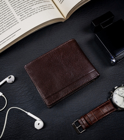 Herren Geldbörse aus Leder mit RFID Protect – Rovicky