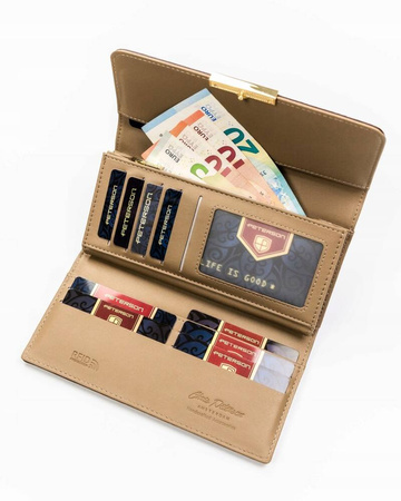 Große, horizontale Damen-Geldbörse aus Öko-Leder – Peterson