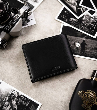 Geschenkset: große Herren Geldbörse aus Leder und Schlüsselanhänger – Peterson