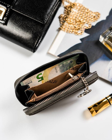 Damen Geldbörse mittelgroß aus Öko-Leder mit genarbter Struktur – 4U Cavaldi