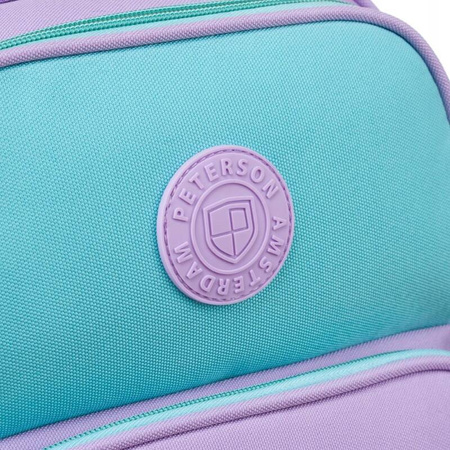 Violetter Schulrucksack mit verstellbaren Trägern – Peterson