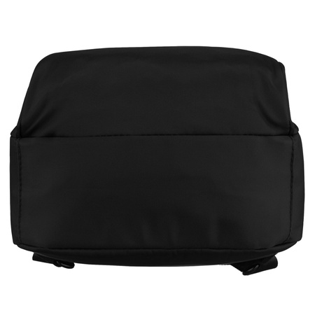 Schwarzer Damen-Rucksack aus Polyester, einteilig und mit Reißverschluss – Peterson