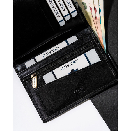Große Herren Geldbörse aus echtem Leder – Rovicky