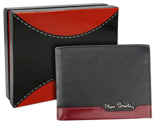 Zweifarbige Herren Geldbörse aus Leder mit RFID-Schutz – Pierre Cardin