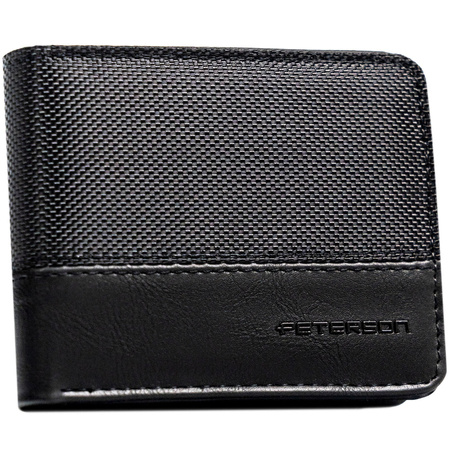 Moderne Herren Geldbörse in Schwarz mit RFID-Schutz – Peterson