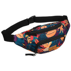 Damen Bauchtasche aus Polyester mit Pflanzenmuster – Rovicky