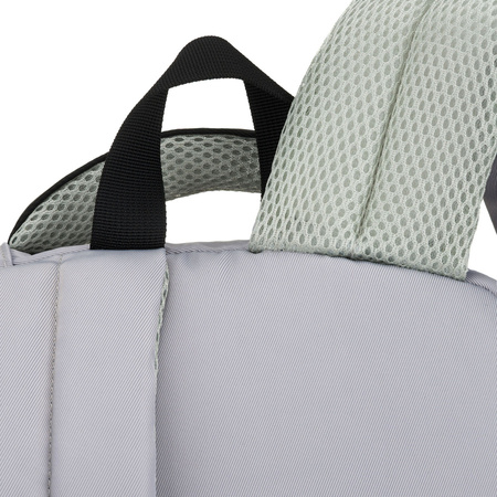 Schwarz-weißer Schulrucksack aus Polyester mit einer praktischen zusätzlichen Tasche – Peterson