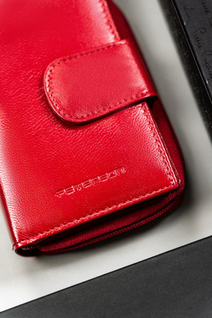 Klassischer Damen Geldbörse mit Druckknopf und Reißverschluss – Peterson