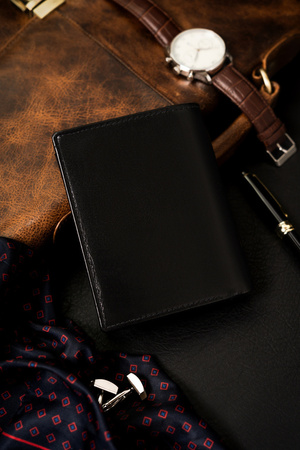 Herren Geldbörse mit RFID-Schutz aus echtem Leder – Rovicky