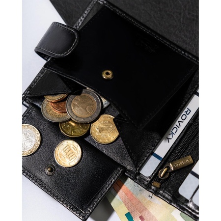 Kartenetui mit Druckknopf im klassischen Stil – Rovicky