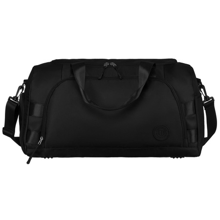 Schwarze Reisetasche mit Koffergurt – Peterson