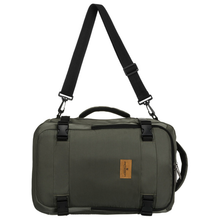 Grauer Reise-Rucksack mit atmungsaktiven Trägern, Reißverschluss – Peterson