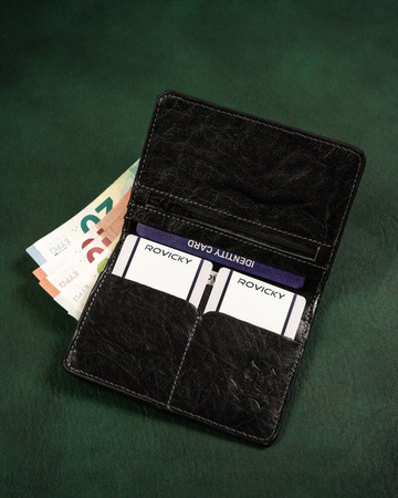 Stabiles Dokumenten Etui aus Echtleder