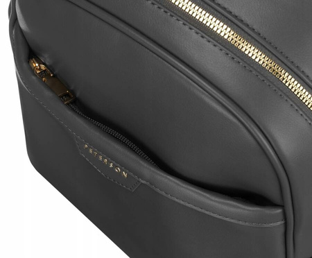 Geräumiger Damen Rucksack aus Öko-Leder – Peterson