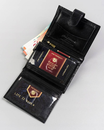 Große Herren Geldbörse mit Druckknopfverschluss – Peterson