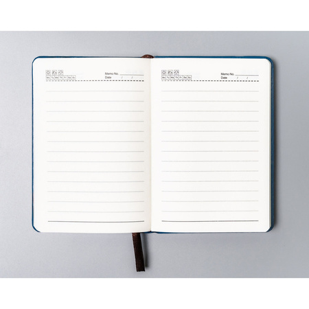 Blaues Notizbuch im A6-Format, liniert – Peterson