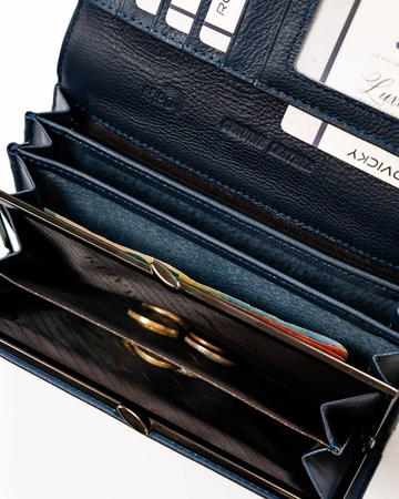 Große Damen Geldbörse aus Echtleder und Öko-Leder – 4U Cavaldi