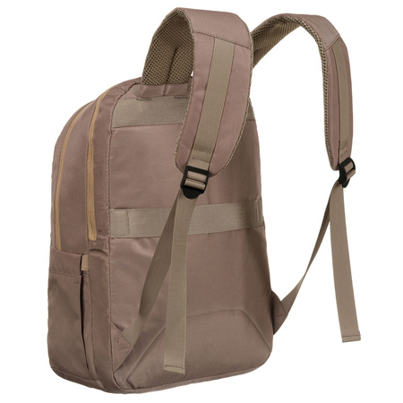Geräumiger Sport-Rucksack aus Nylon in Beige mit verstellbaren Trägern – Peterson
