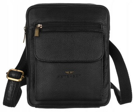 Herren Schultertasche aus Leder – Peterson