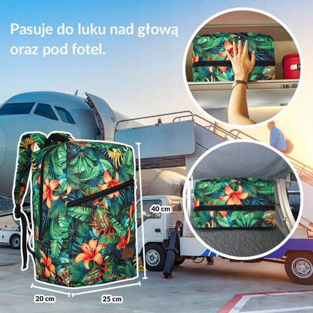 Reise Rucksack-Tasche mit Trolley-Halterung – Peterson