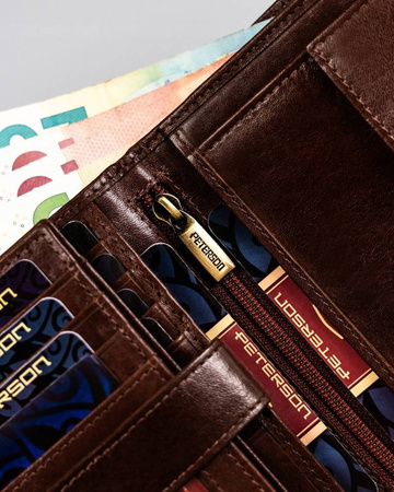 Große Herren Geldbörse aus Leder – Peterson