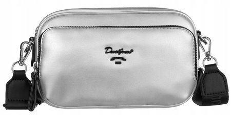 Damen-Umhängetasche aus Öko-Leder an einem breiten Gürtel – David Jones