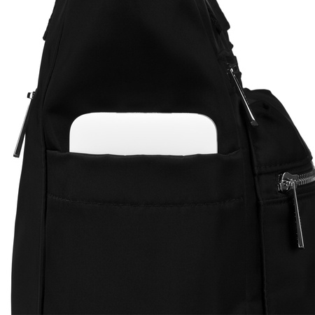 Große Nylon Damen Tasche in Schwarz mit bequemen Henkeln – Peterson