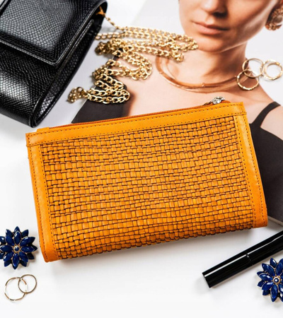 Große Damen Geldbörse aus Echtleder – Rovicky