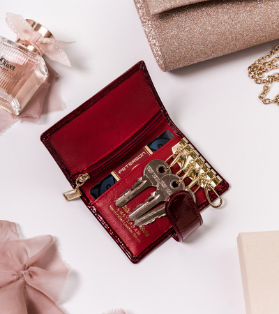 Lackiertes Schlüsseletui mit Kartenfächern – Peterson