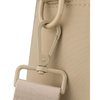 Beigefarbene, praktische Damen-Umhängetasche aus Polyester, aufgehängt an Griffen und einem abnehmbaren Gürtel – Peterson