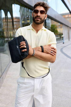 Handliche Herren Tasche aus Polyester – Rovicky