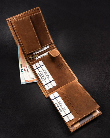 Große Herren Geldbörse aus Leder – Always Wild