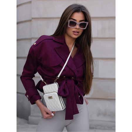 Weiße 2-in-1 Handtasche-Portemonnaie mit zwei Fächern – Rovicky