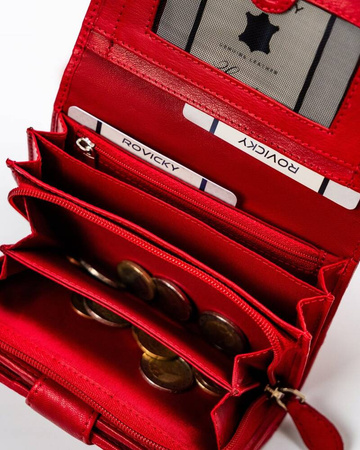 Elegante Damen Geldbörse aus Echtleder – Rovicky