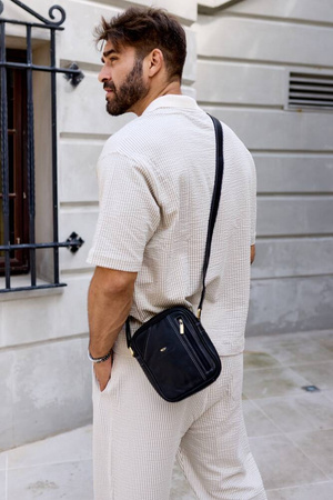 Herren Umhängetasche aus Leder – Peterson