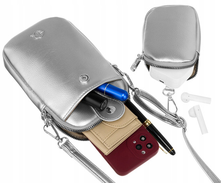 Mini Damen Tasche mit zusätzlicher Geldbörse aus Öko-Leder – Rovicky