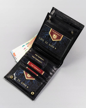 Große Herren Geldbörse aus echtem Leder – Peterson