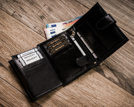 Klassische Herren Geldbörse für Karten – Rovicky